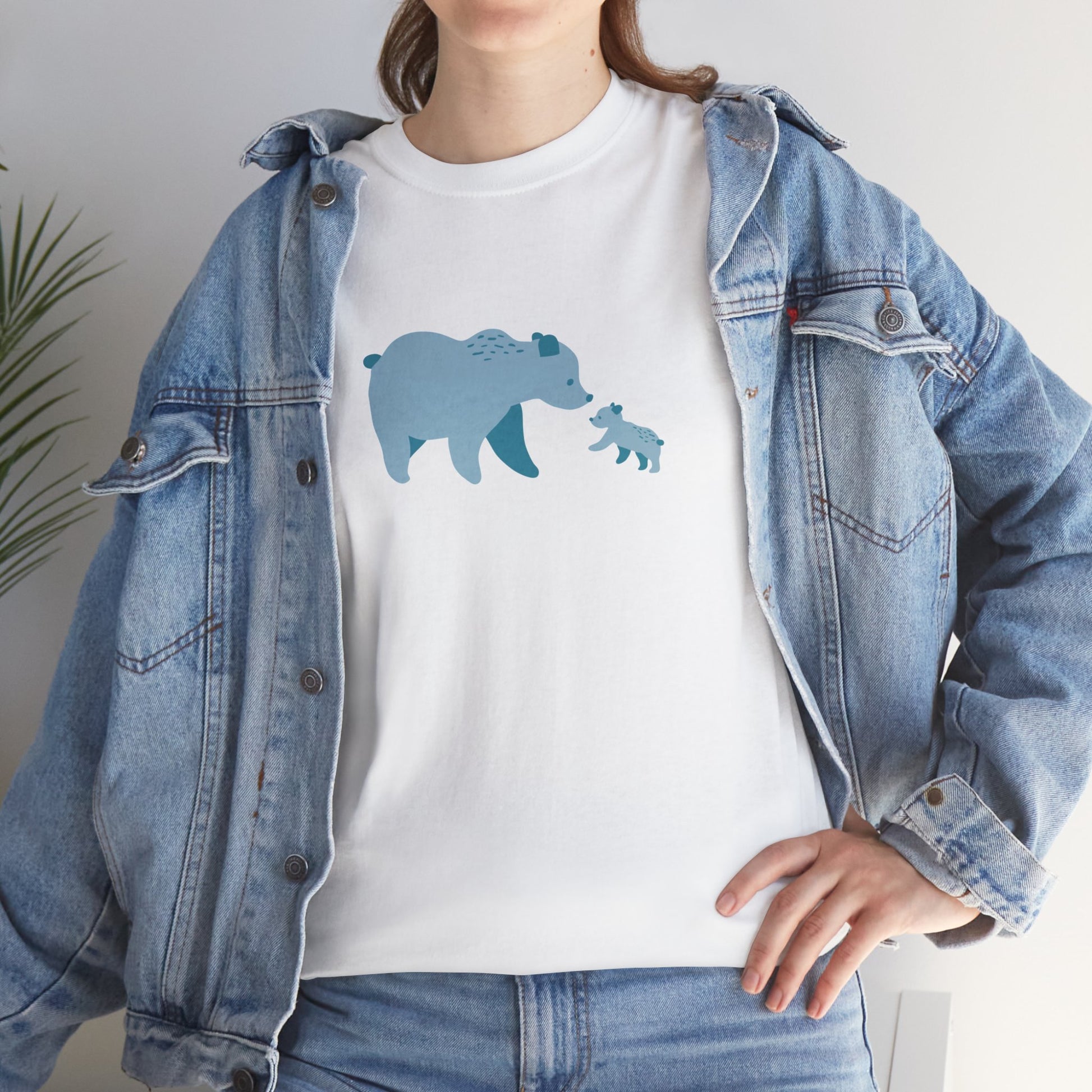 Bear Fam Blue – Unisex Heavy Cotton Tee