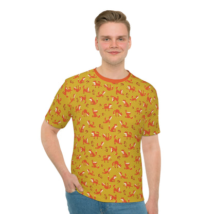 Playful Fox Yellow – Men's Loose T-shirt