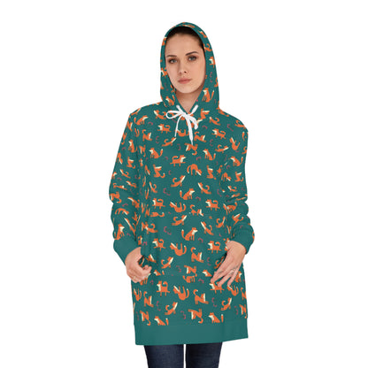 Playful Fox – Women's Hoodie Dress