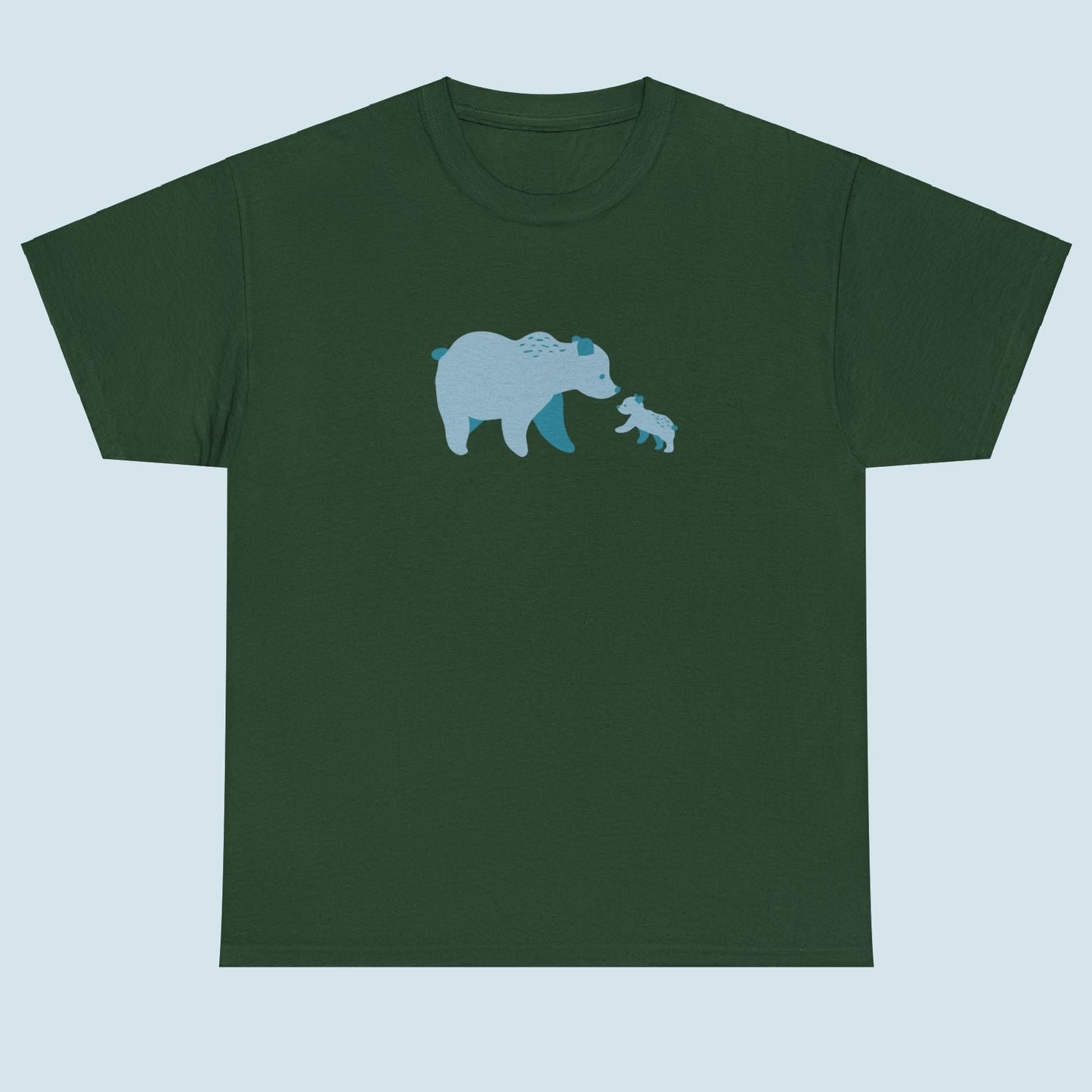 Bear Fam Blue – Unisex Heavy Cotton Tee