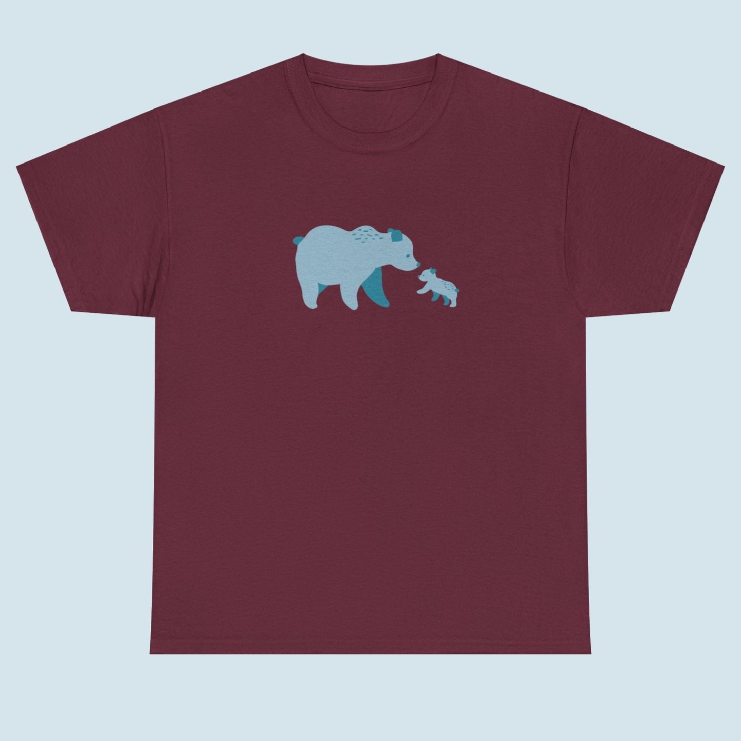 Bear Fam Blue – Unisex Heavy Cotton Tee