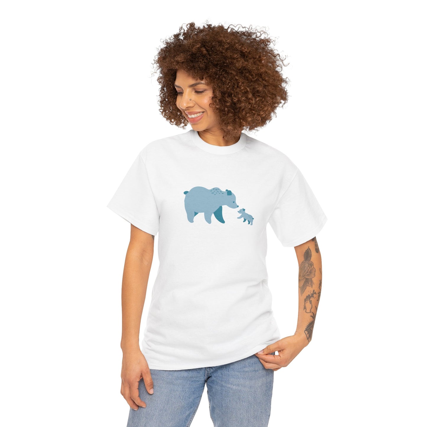 Bear Fam Blue – Unisex Heavy Cotton Tee