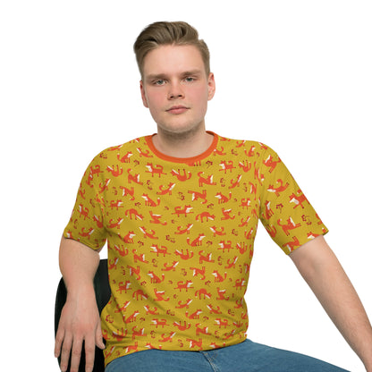 Playful Fox Yellow – Men's Loose T-shirt