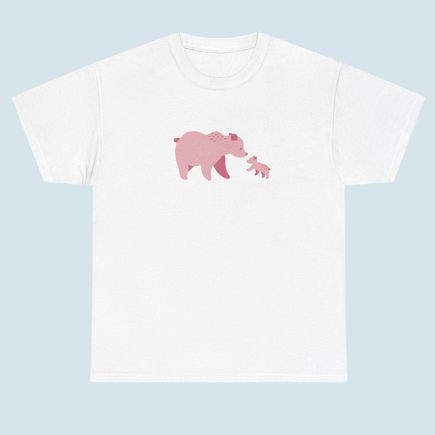 Bear Fam Pink – Unisex Heavy Cotton Tee