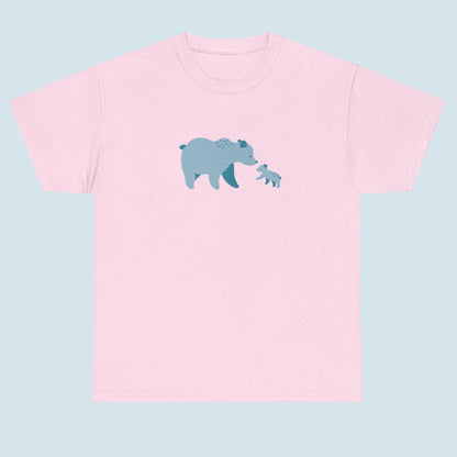 Bear Fam Blue – Unisex Heavy Cotton Tee