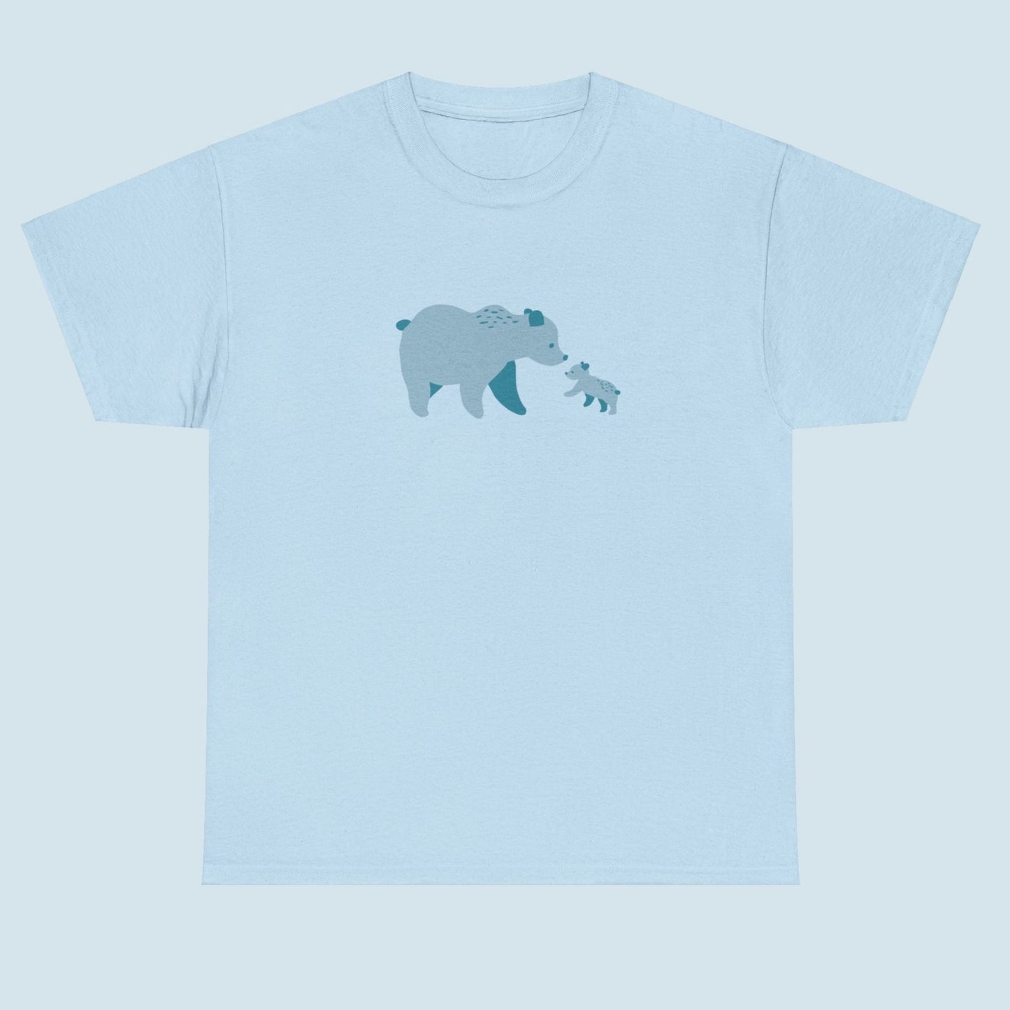 Bear Fam Blue – Unisex Heavy Cotton Tee