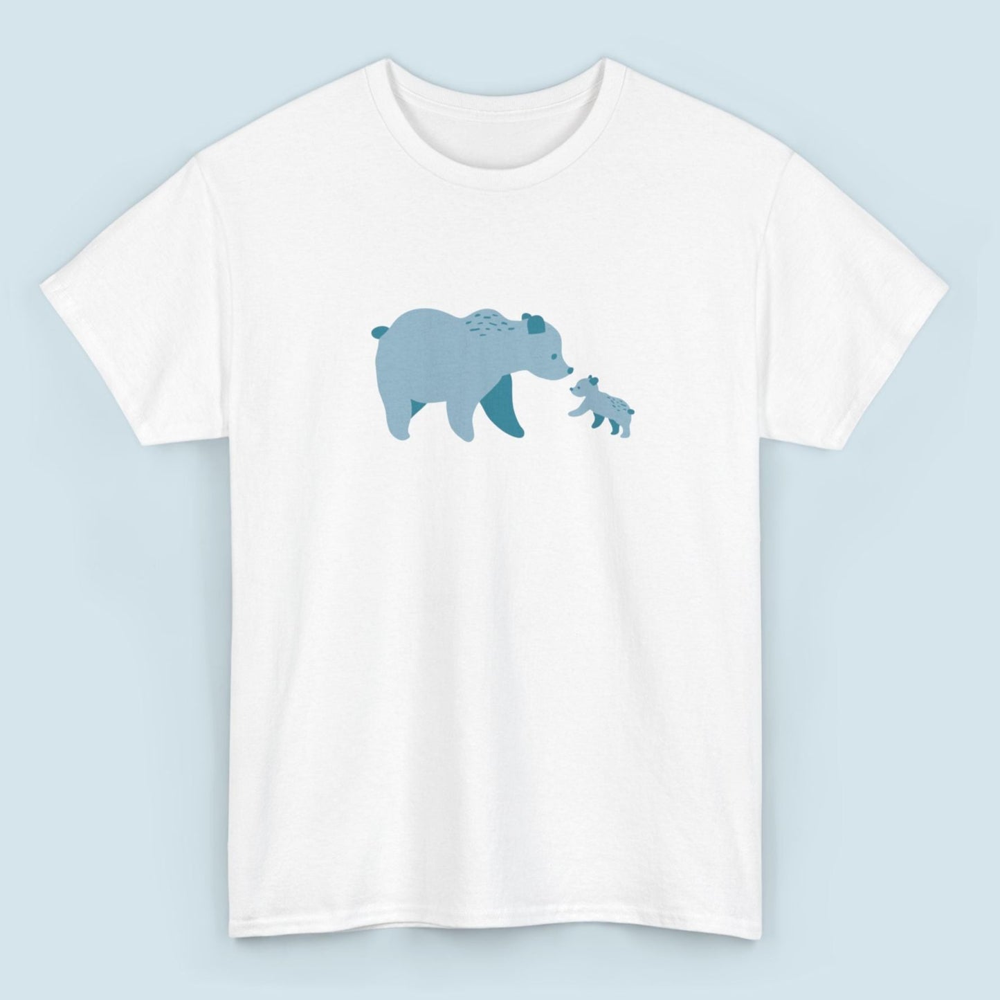 Bear Fam Blue – Unisex Heavy Cotton Tee