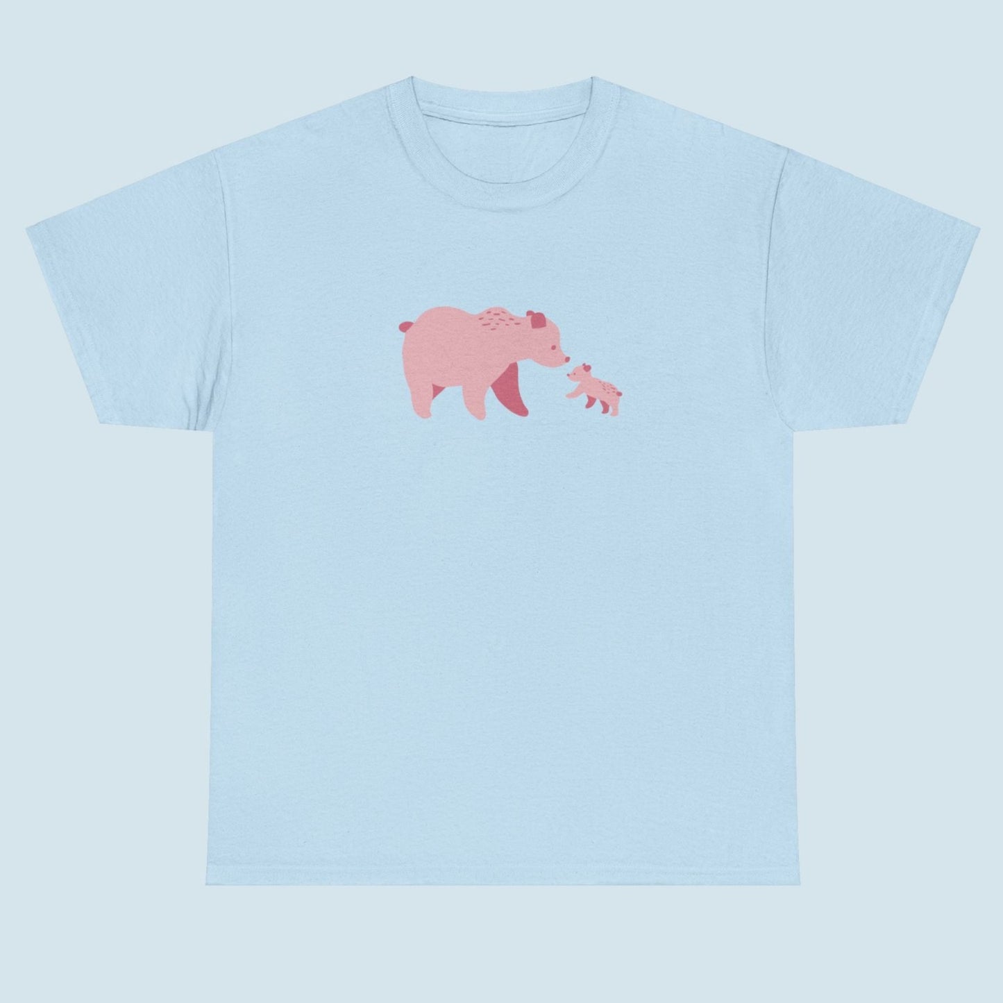 Bear Fam Pink – Unisex Heavy Cotton Tee