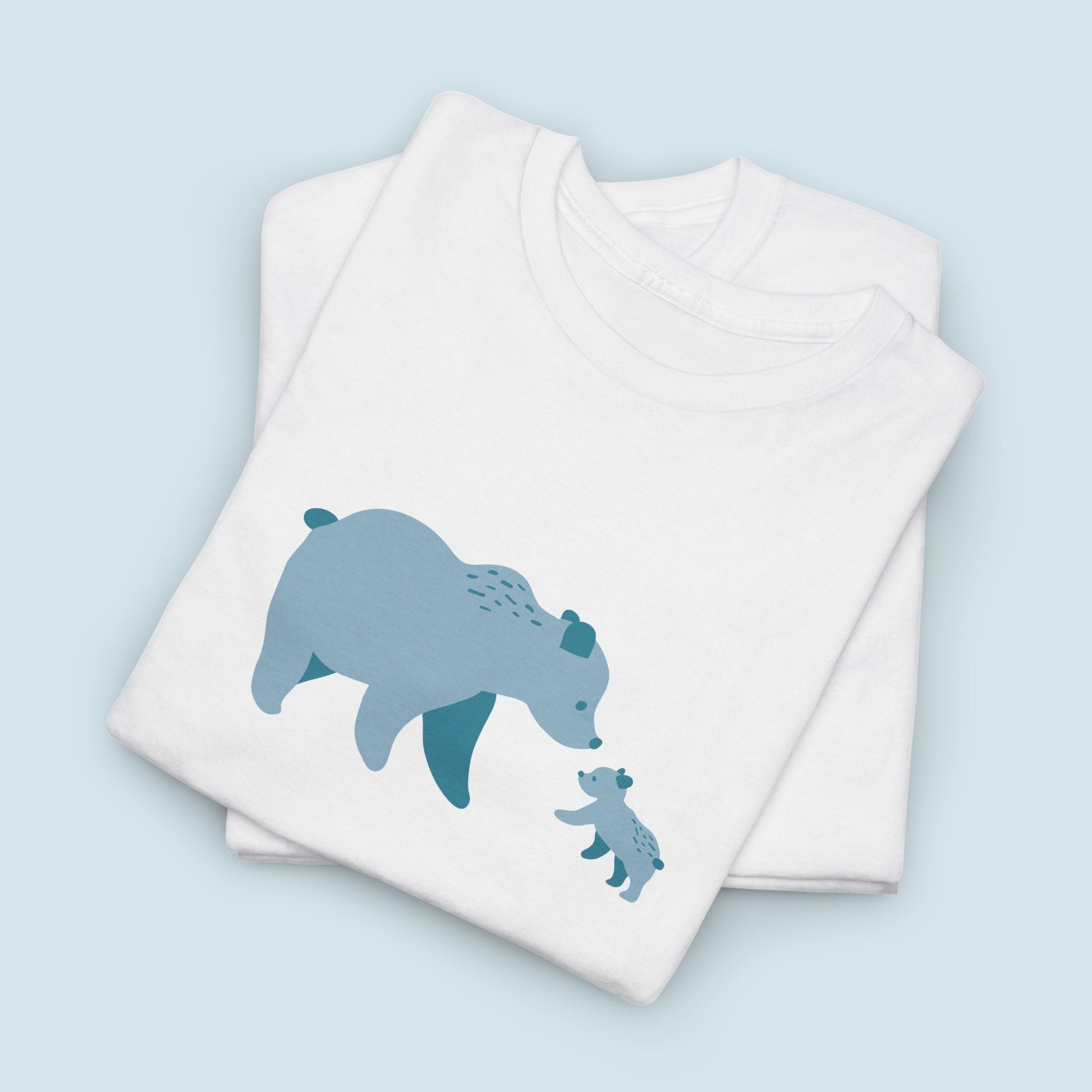 Bear Fam Blue – Unisex Heavy Cotton Tee