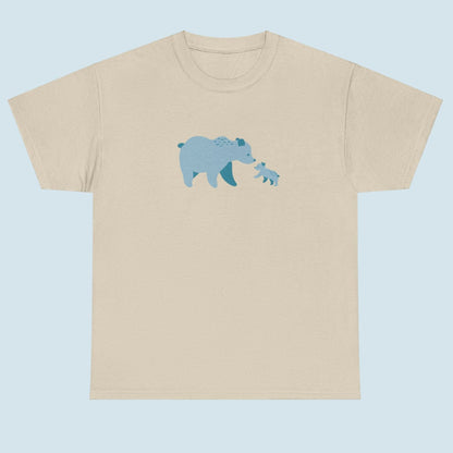 Bear Fam Blue – Unisex Heavy Cotton Tee