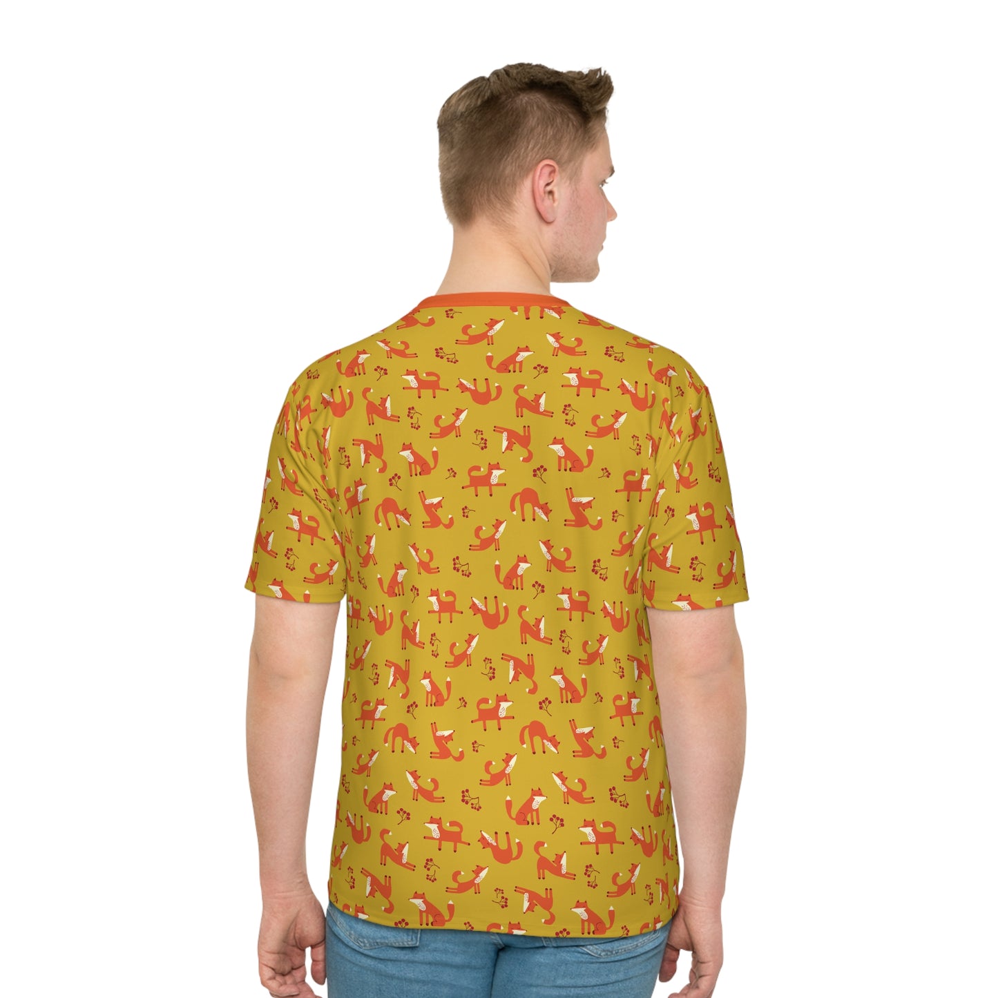 Playful Fox Yellow – Men's Loose T-shirt