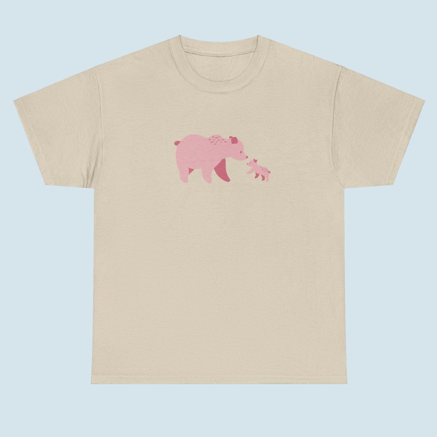 Bear Fam Pink – Unisex Heavy Cotton Tee