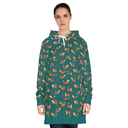 Playful Fox – Women's Hoodie Dress